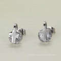 Hot sale bali jewelry silver crystal earring stud wholesale